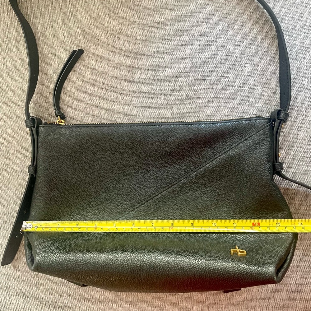 NWOT rag & bone Black Pebbled Leather Hobo Shoulder Bag - Picture 8 of 9